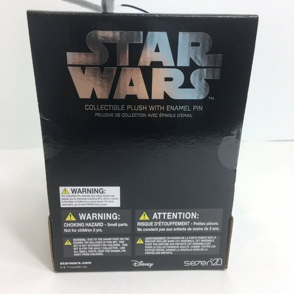 Disney Star Wars D-O Stylized 7" Droid Plush With Enamel Pin Collectible D-0 New - Picture 6 of 12